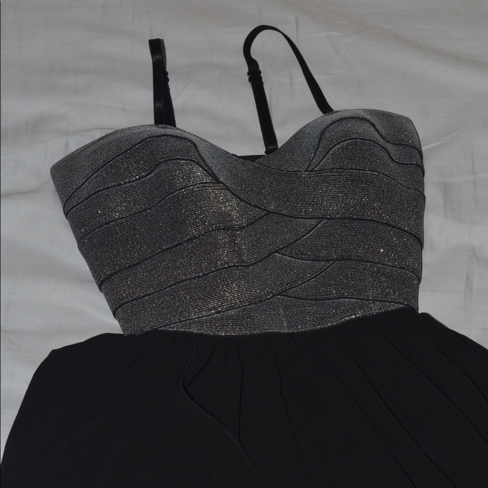 Black Flowy Dance Dress